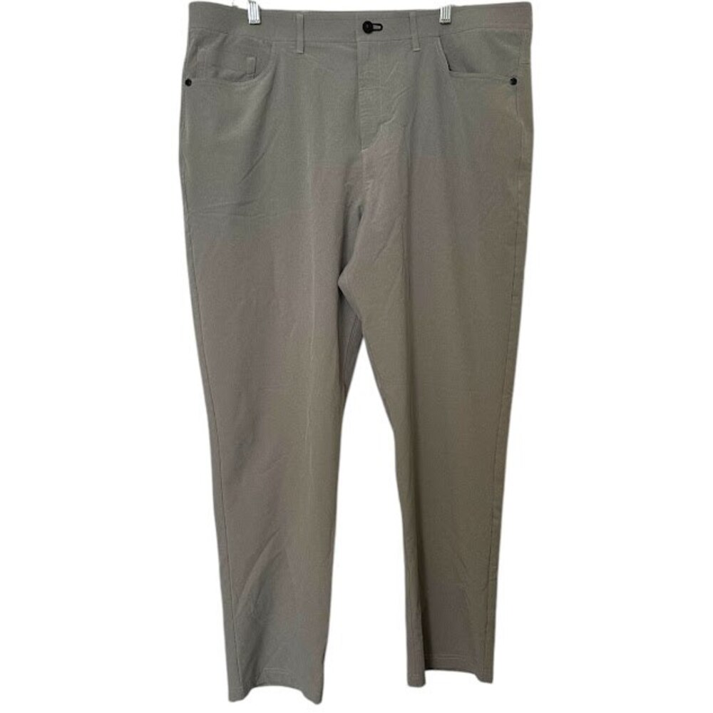 Public Rec Light Gray Straight Leg 5 Pocket Chino‎ Peformance Pants Mens 42 x 32